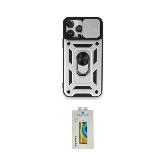 ieg™ iPhone 15 Pro Kılıf Ahenk Klasik - Siyah Polymer Nano Ekran Koruyucu