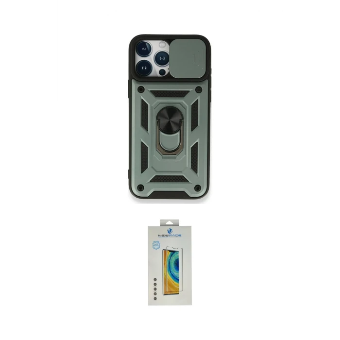 ieg™ iPhone 15 Pro Kılıf Ahenk Klasik - Siyah Polymer Nano Ekran Koruyucu