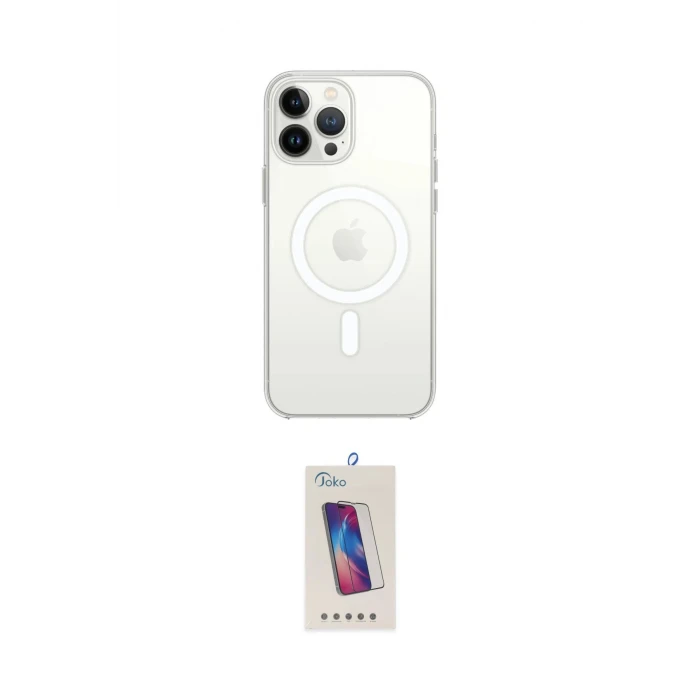 ieg™ iPhone 15 Pro Kılıf Ahenk Yansıma Prime - Siyah Joko 5D Cam