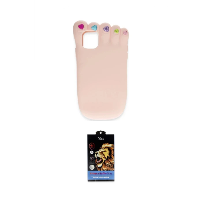 ieg™ iPhone 15 Pro Kılıf Akış Yansıma - Siyah Buffer Hayalet Cam Ekran Koruyucu