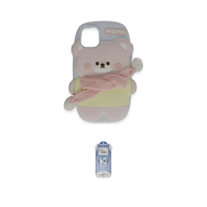 ieg™ iPhone 15 Pro Kılıf Akış Yansıma - Siyah Joko Magic 5D Cam