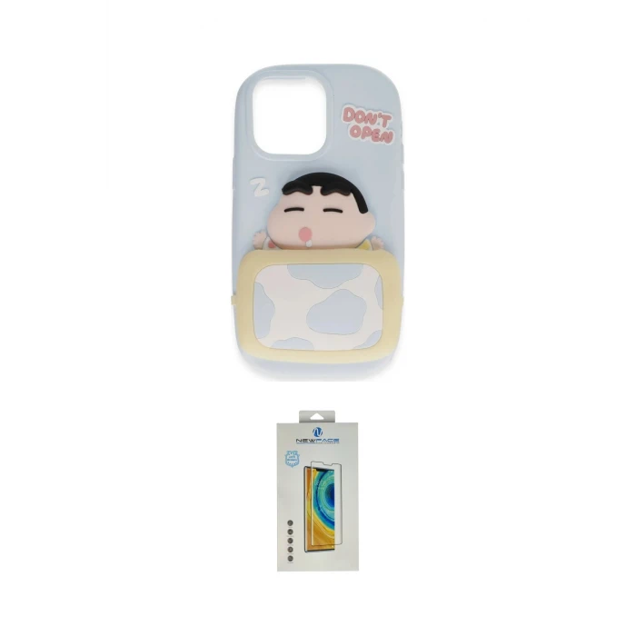 ieg™ iPhone 15 Pro Kılıf Akış Yansıma - Siyah Polymer Nano Ekran Koruyucu