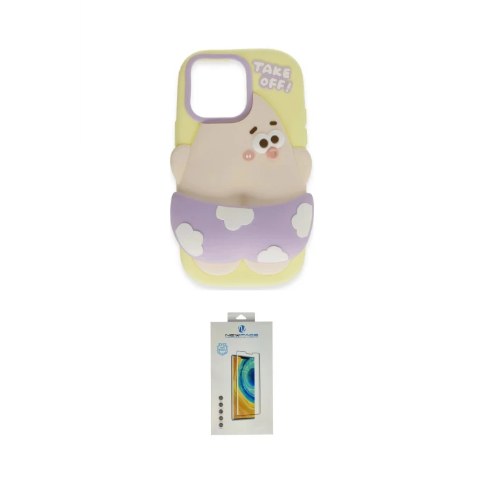 ieg™ iPhone 15 Pro Kılıf Akış Yansıma - Siyah Polymer Nano Ekran Koruyucu