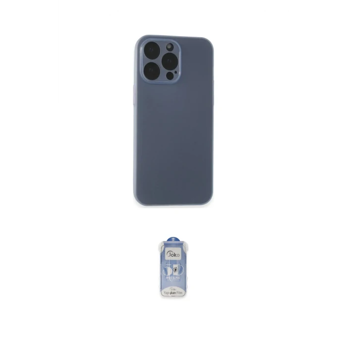 ieg™ iPhone 15 Pro Kılıf Atlas Minimal Prime - Siyah Joko Magic 5D Cam