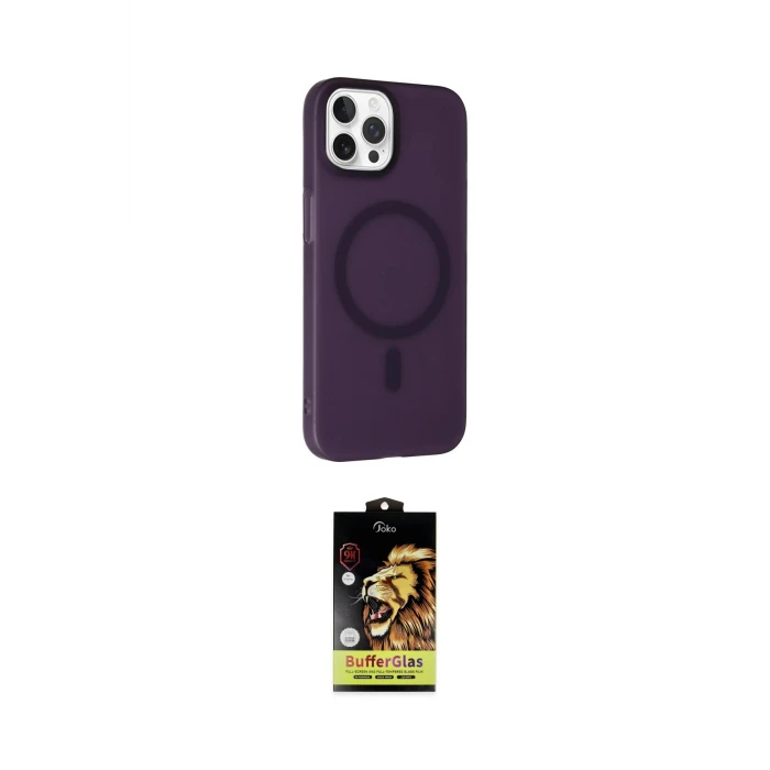 ieg™ iPhone 15 Pro Kılıf Çekirdek Modern Prime - Siyah Buffer Cam Ekran Koruyucu