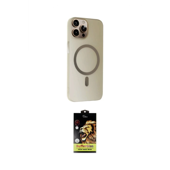 ieg™ iPhone 15 Pro Kılıf Çekirdek Modern Prime - Siyah Buffer Cam Ekran Koruyucu