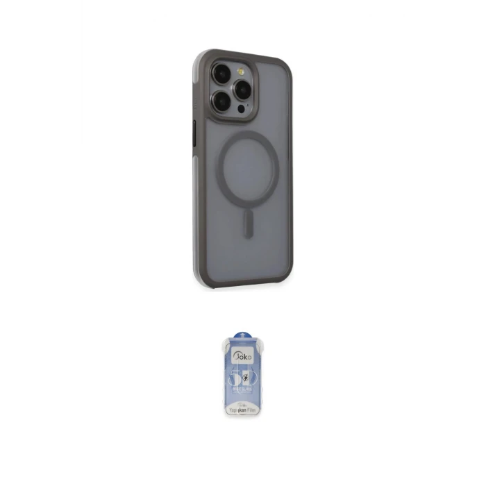 ieg™ iPhone 15 Pro Kılıf Çekirdek Yansıma Prime - Siyah Joko Magic 5D Cam