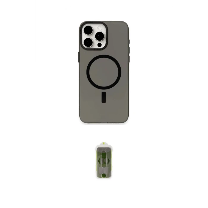 ieg™ iPhone 15 Pro Kılıf Eksen Işık Prime - Siyah Joko Magic 5D Hayalet Cam