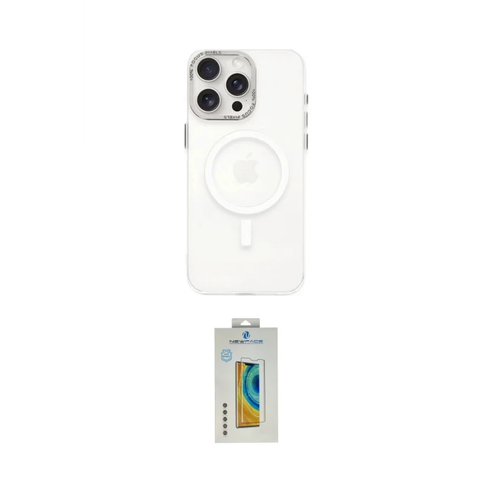 ieg™ iPhone 15 Pro Kılıf Eksen Işık Prime - Siyah Polymer Nano Ekran Koruyucu
