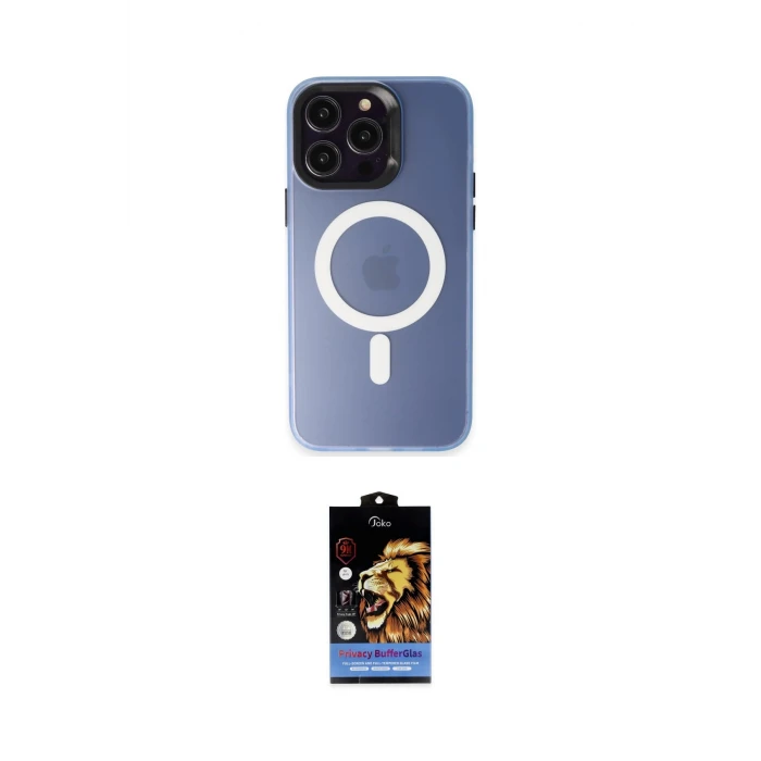 ieg™ iPhone 15 Pro Kılıf Kozmos Çizgi Prime - Siyah Buffer Hayalet Cam Ekran Koruyucu