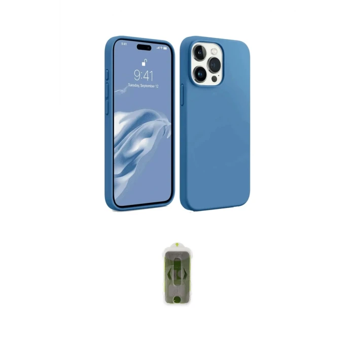 ieg™ iPhone 15 Pro Kılıf Kozmos Yansıma Özel Seri - Siyah Joko Magic 5D Hayalet Cam