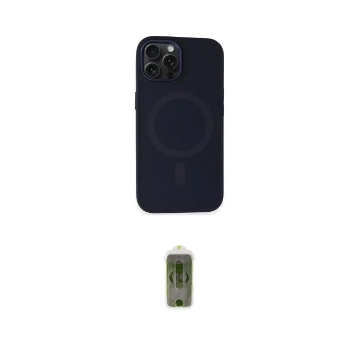 ieg™ iPhone 15 Pro Kılıf Kutup Serisi - Siyah Joko Magic 5D Hayalet Cam