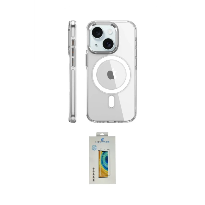 ieg™ iPhone 15 Pro Kılıf Nova Doku - Siyah Polymer Nano Ekran Koruyucu