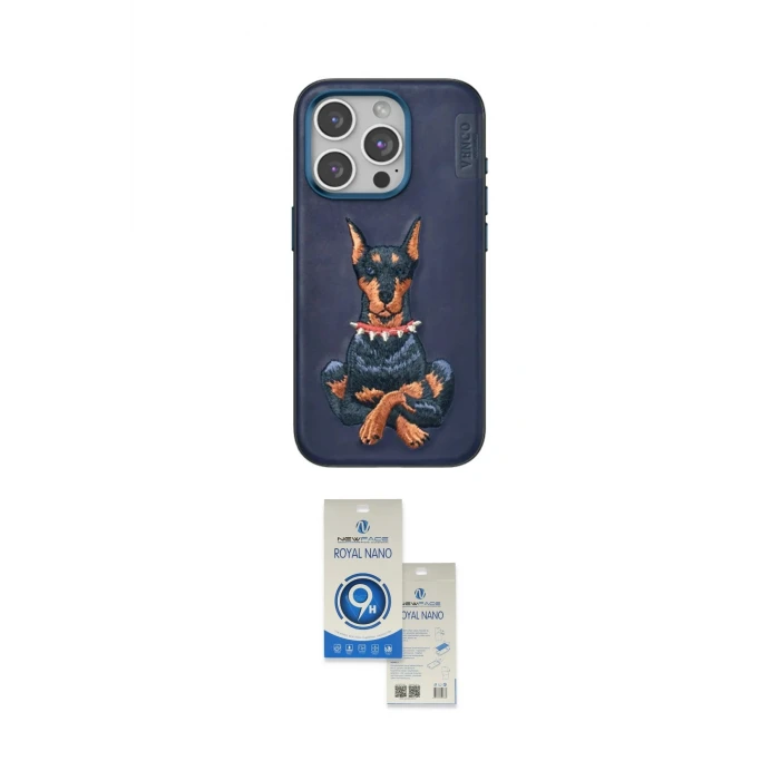 ieg™ iPhone 15 Pro Kılıf Nova Form Koleksiyonu - Şeffaf Royal Nano Ekran Koruyucu