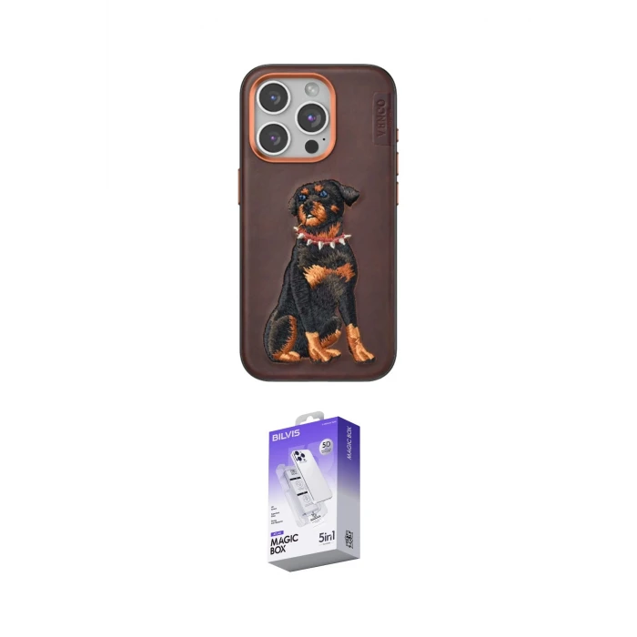 ieg™ iPhone 15 Pro Kılıf Nova Form Koleksiyonu - Siyah Bilvis 5in1 3D Magic Cam Ekran Koruyucu