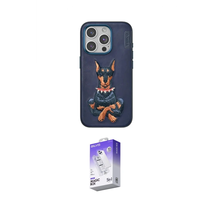 ieg™ iPhone 15 Pro Kılıf Nova Form Koleksiyonu - Siyah Bilvis 5in1 3D Magic Cam Ekran Koruyucu