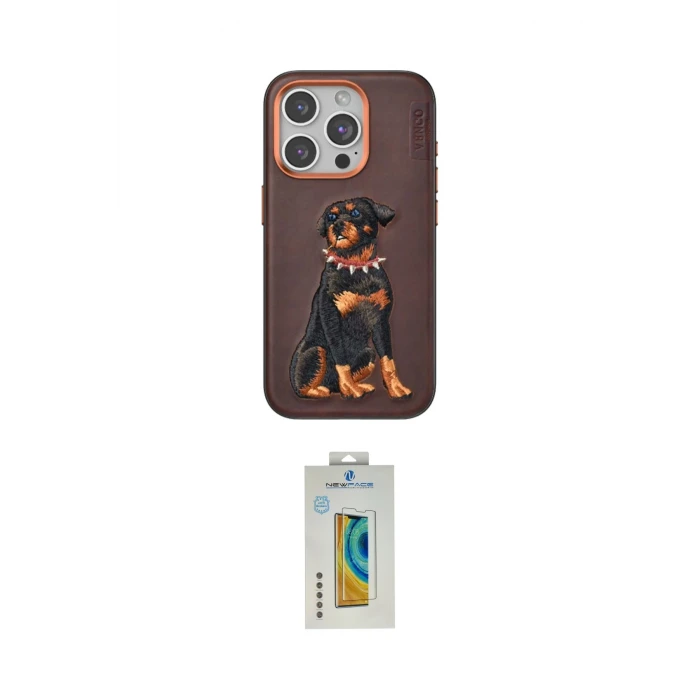 ieg™ iPhone 15 Pro Kılıf Nova Form Koleksiyonu - Siyah Polymer Nano Ekran Koruyucu