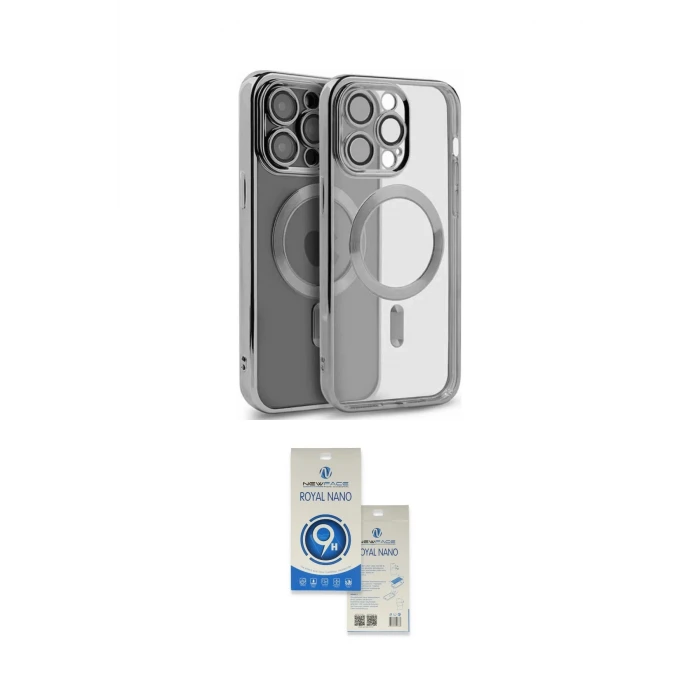 ieg™ iPhone 15 Pro Kılıf Nova Işık Özel Seri - Şeffaf Royal Nano Ekran Koruyucu