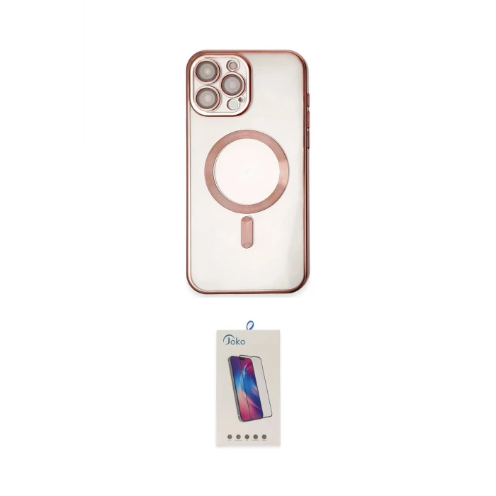 ieg™ iPhone 15 Pro Kılıf Nova Işık Özel Seri - Siyah Joko 5D Cam