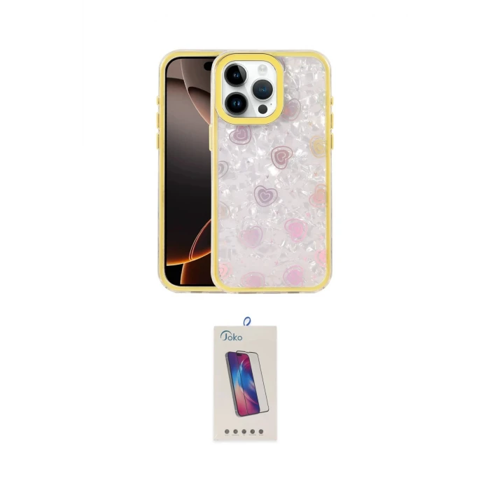 ieg™ iPhone 15 Pro Kılıf Odak Prime - Siyah Joko 5D Cam