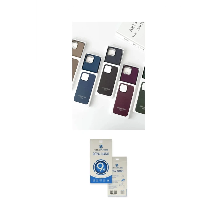 ieg™ iPhone 15 Pro Kılıf Pusula Modern - Şeffaf Royal Nano Ekran Koruyucu