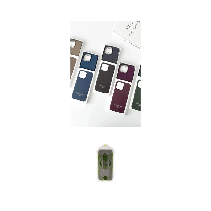 ieg™ iPhone 15 Pro Kılıf Pusula Modern - Siyah Joko Magic 5D Hayalet Cam