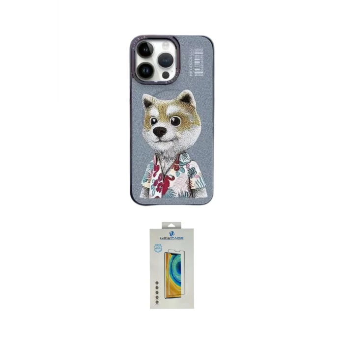 ieg™ iPhone 15 Pro Kılıf Siluet Modern Özel Seri - Siyah Polymer Nano Ekran Koruyucu