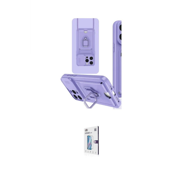 ieg™ iPhone 15 Pro Kılıf Vadi Form Prime - Siyah Bilvis 0.18mm Plus Cam Ekran Koruyucu