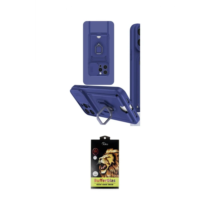 ieg™ iPhone 15 Pro Kılıf Vadi Form Prime - Siyah Buffer Cam Ekran Koruyucu