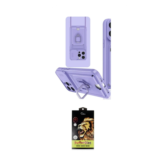 ieg™ iPhone 15 Pro Kılıf Vadi Form Prime - Siyah Buffer Cam Ekran Koruyucu