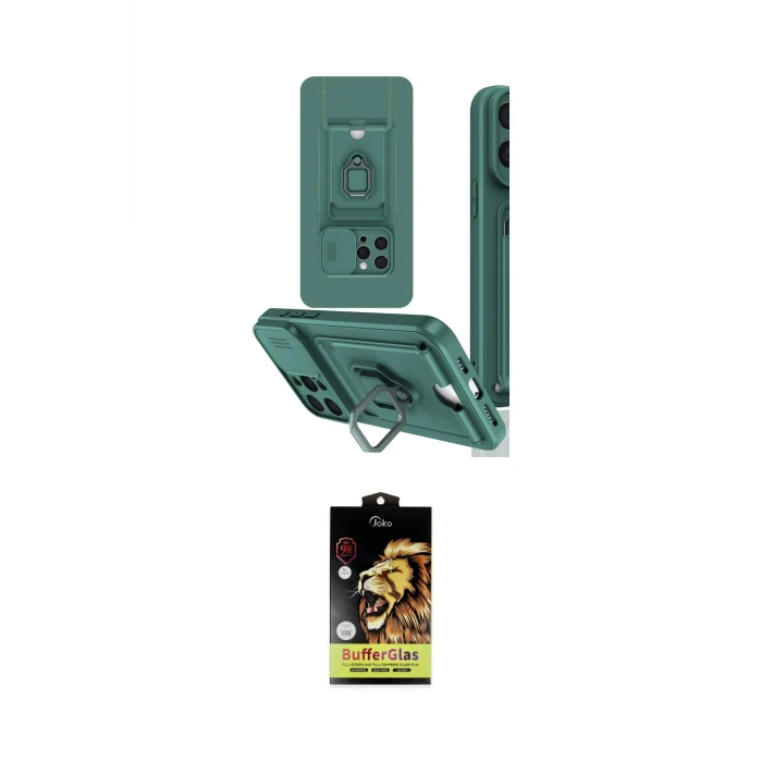 ieg™ iPhone 15 Pro Kılıf Vadi Form Prime - Siyah Buffer Cam Ekran Koruyucu