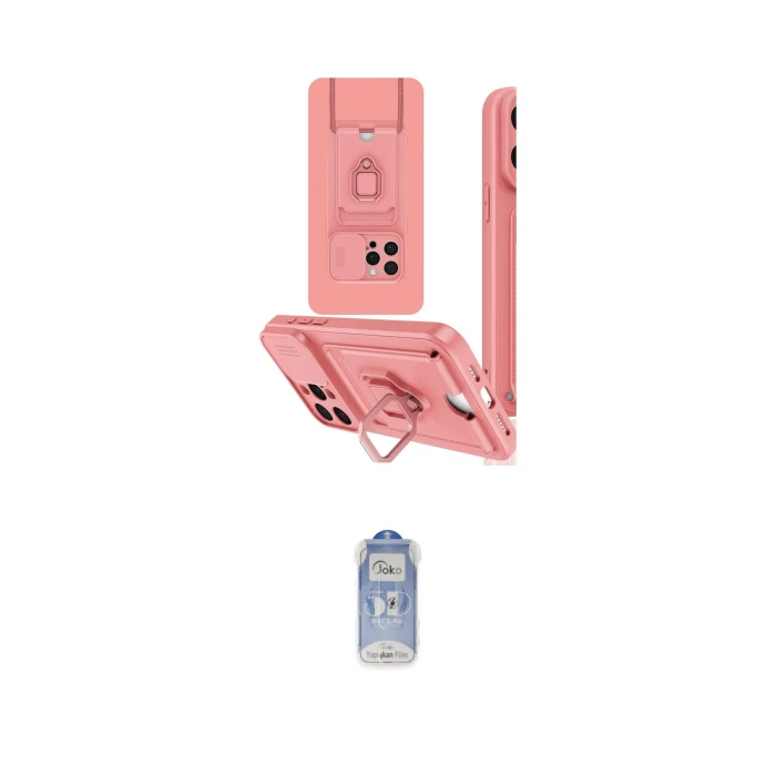 ieg™ iPhone 15 Pro Kılıf Vadi Form Prime - Siyah Joko Magic 5D Cam