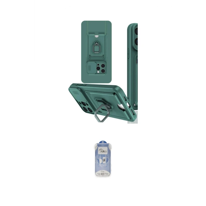 ieg™ iPhone 15 Pro Kılıf Vadi Form Prime - Siyah Joko Magic 5D Cam