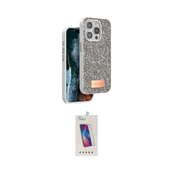 ieg™ iPhone 15 Pro Kılıf Vadi Klasik Serisi - Siyah Joko 5D Cam