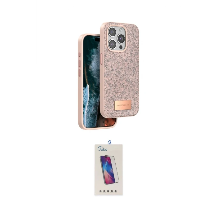 ieg™ iPhone 15 Pro Kılıf Vadi Klasik Serisi - Siyah Joko 5D Cam