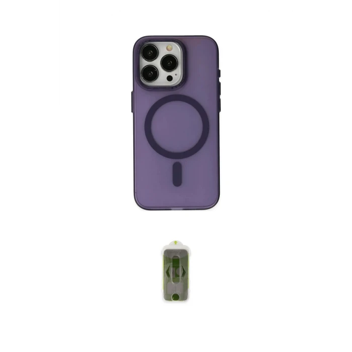 ieg™ iPhone 15 Pro Kılıf Yadigar Işık - Siyah Joko Magic 5D Hayalet Cam