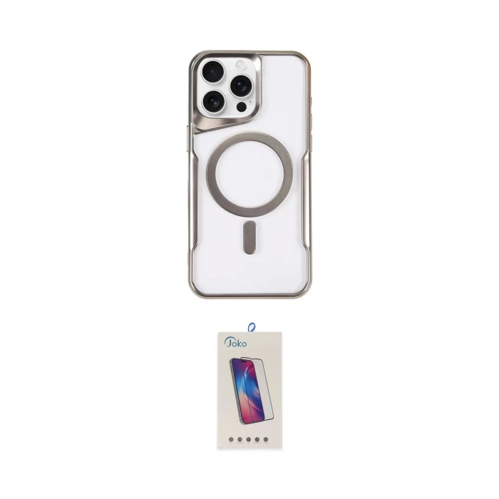 ieg™ iPhone 15 Pro Kılıf Yadigar Klasik Özel Seri - Siyah Joko 5D Cam
