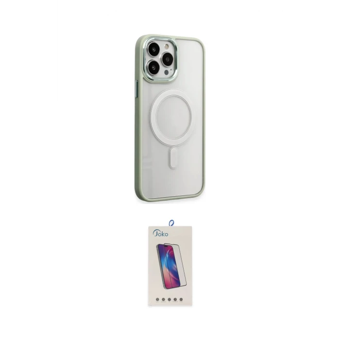 ieg™ iPhone 15 Pro Kılıf Yankı Işık Özel Seri - Siyah Joko 5D Cam