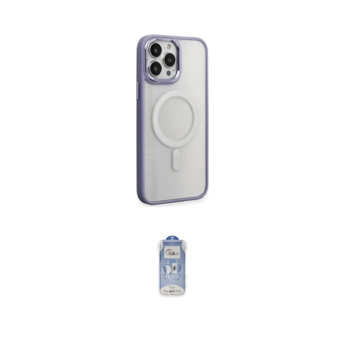 ieg™ iPhone 15 Pro Kılıf Yankı Işık Özel Seri - Siyah Joko Magic 5D Cam