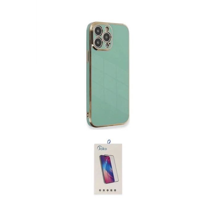 ieg™ iPhone 15 Pro Kılıf Yankı Serisi - Siyah Joko 5D Cam