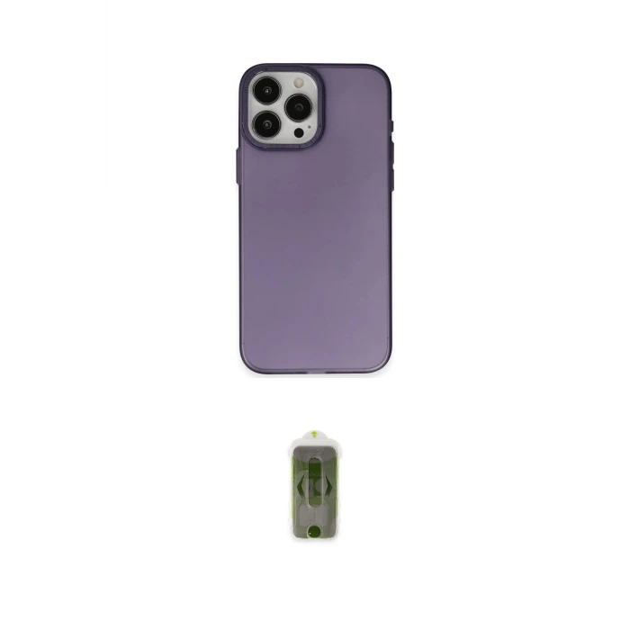 ieg™ iPhone 15 Pro Max Kılıf Ahenk Çizgi Prime - Siyah Joko Magic 5D Hayalet Cam