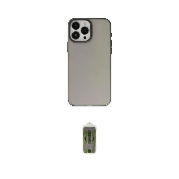 ieg™ iPhone 15 Pro Max Kılıf Ahenk Çizgi Prime - Siyah Joko Magic 5D Hayalet Cam