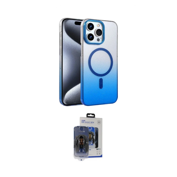 ieg™ iPhone 15 Pro Max Kılıf Ahenk Doku Özel Seri - Siyah Vanessa Magic Cam