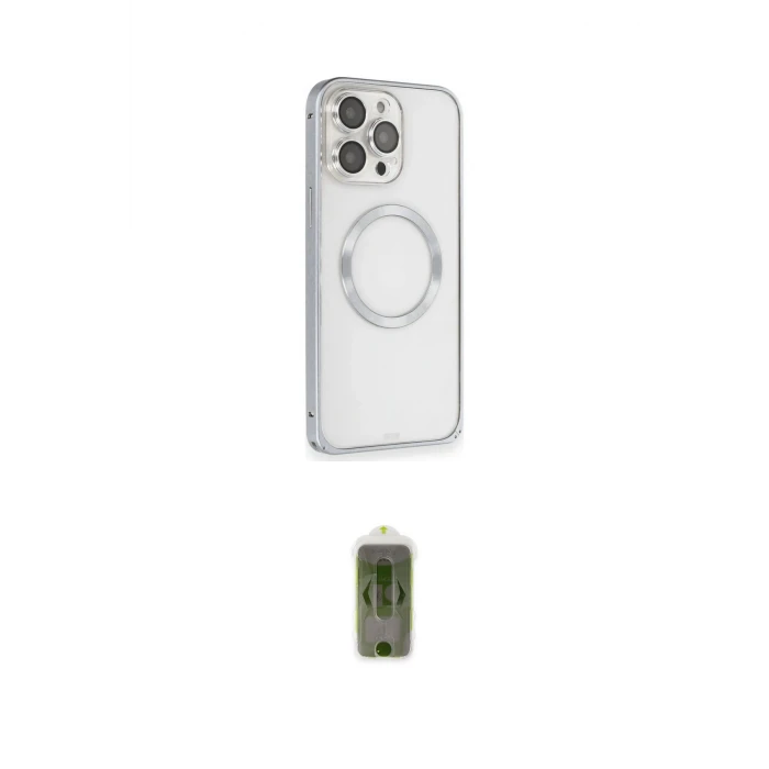 ieg™ iPhone 15 Pro Max Kılıf Ahenk Işık Serisi - Siyah Joko Magic 5D Hayalet Cam