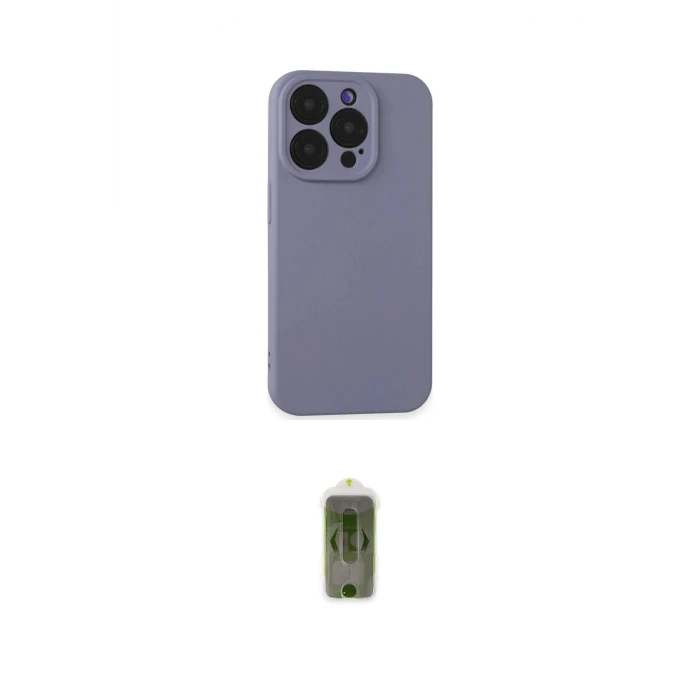ieg™ iPhone 15 Pro Max Kılıf Ahenk Serisi - Siyah Joko Magic 5D Hayalet Cam