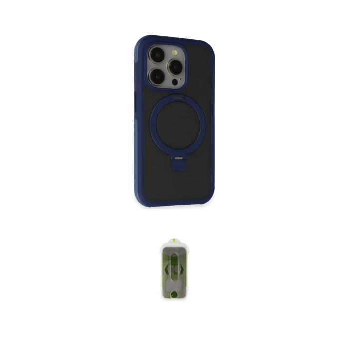 ieg™ iPhone 15 Pro Max Kılıf Ahenk Yansıma Özel Seri - Siyah Joko Magic 5D Hayalet Cam