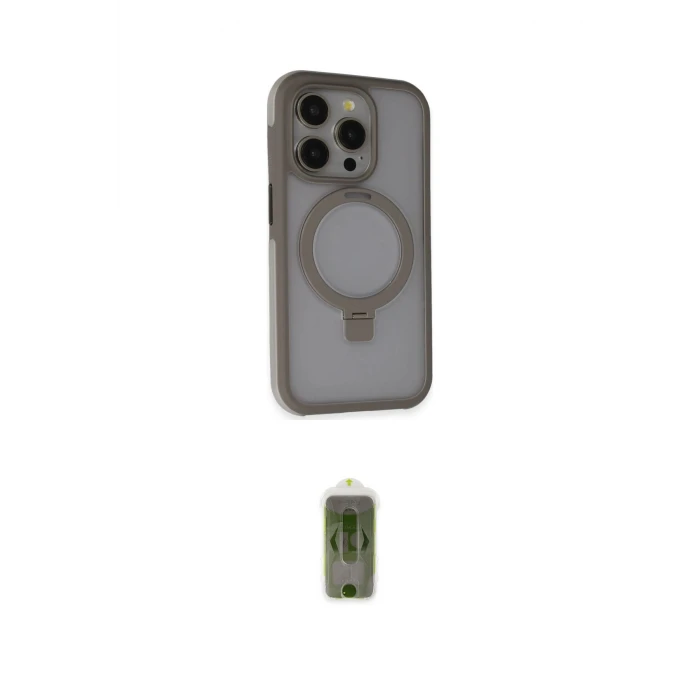 ieg™ iPhone 15 Pro Max Kılıf Ahenk Yansıma Özel Seri - Siyah Joko Magic 5D Hayalet Cam