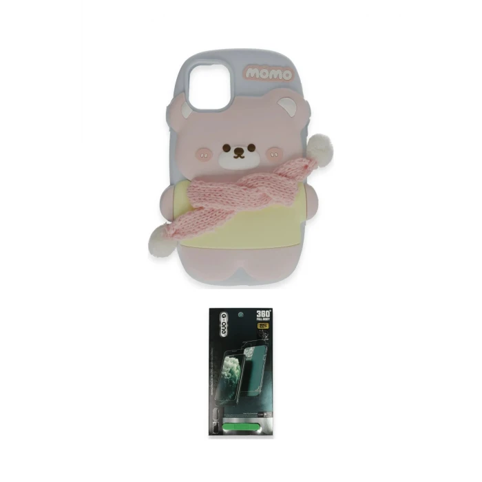 ieg™ iPhone 15 Pro Max Kılıf Akış Yansıma - Şeffaf 360 Full Body Arka Koruyucu