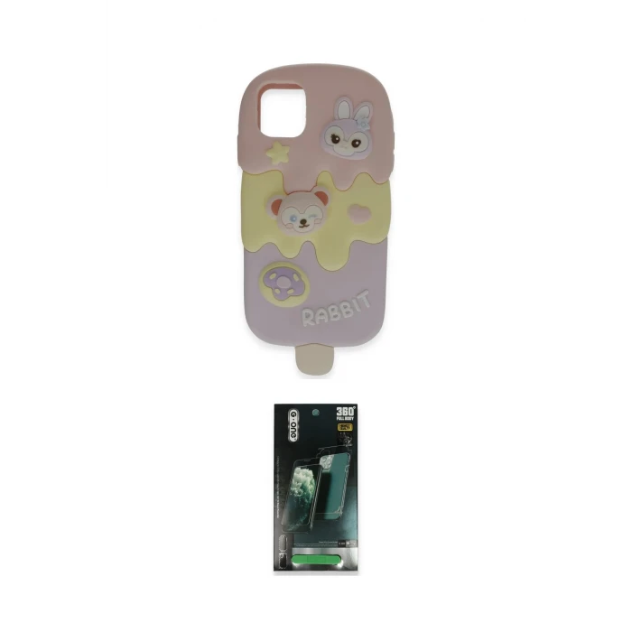 ieg™ iPhone 15 Pro Max Kılıf Akış Yansıma - Şeffaf 360 Full Body Arka Koruyucu