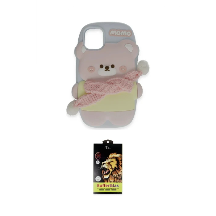 ieg™ iPhone 15 Pro Max Kılıf Akış Yansıma - Siyah Buffer Cam Ekran Koruyucu